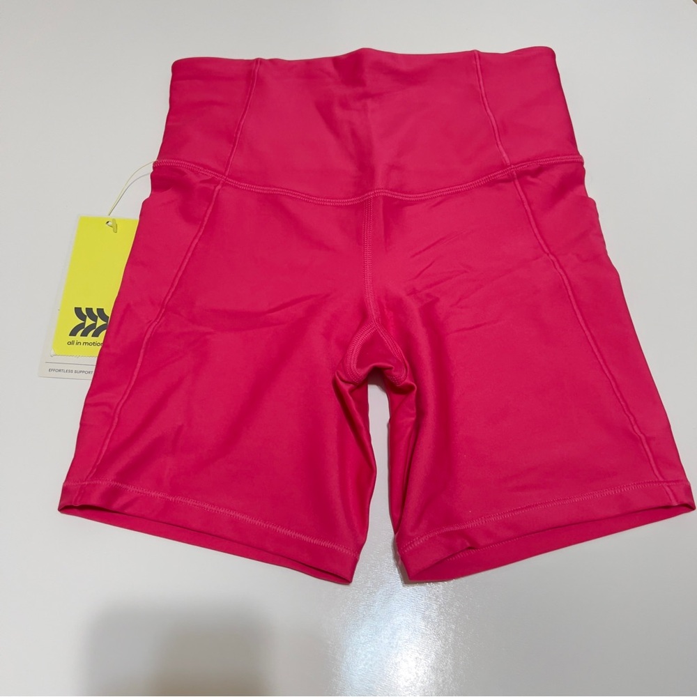 all in motion Hot Pink High-Waist Bike Shorts